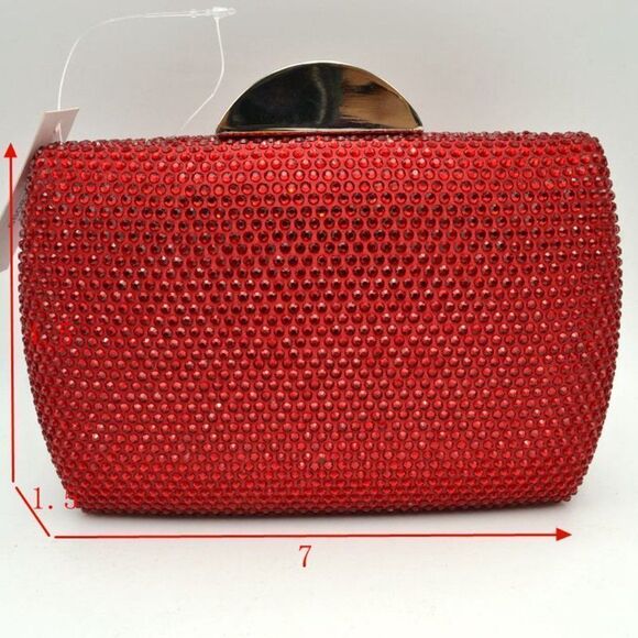 Cute Crystal Minaudiere Evening Bag (Champagne) - Picture 7 of 9